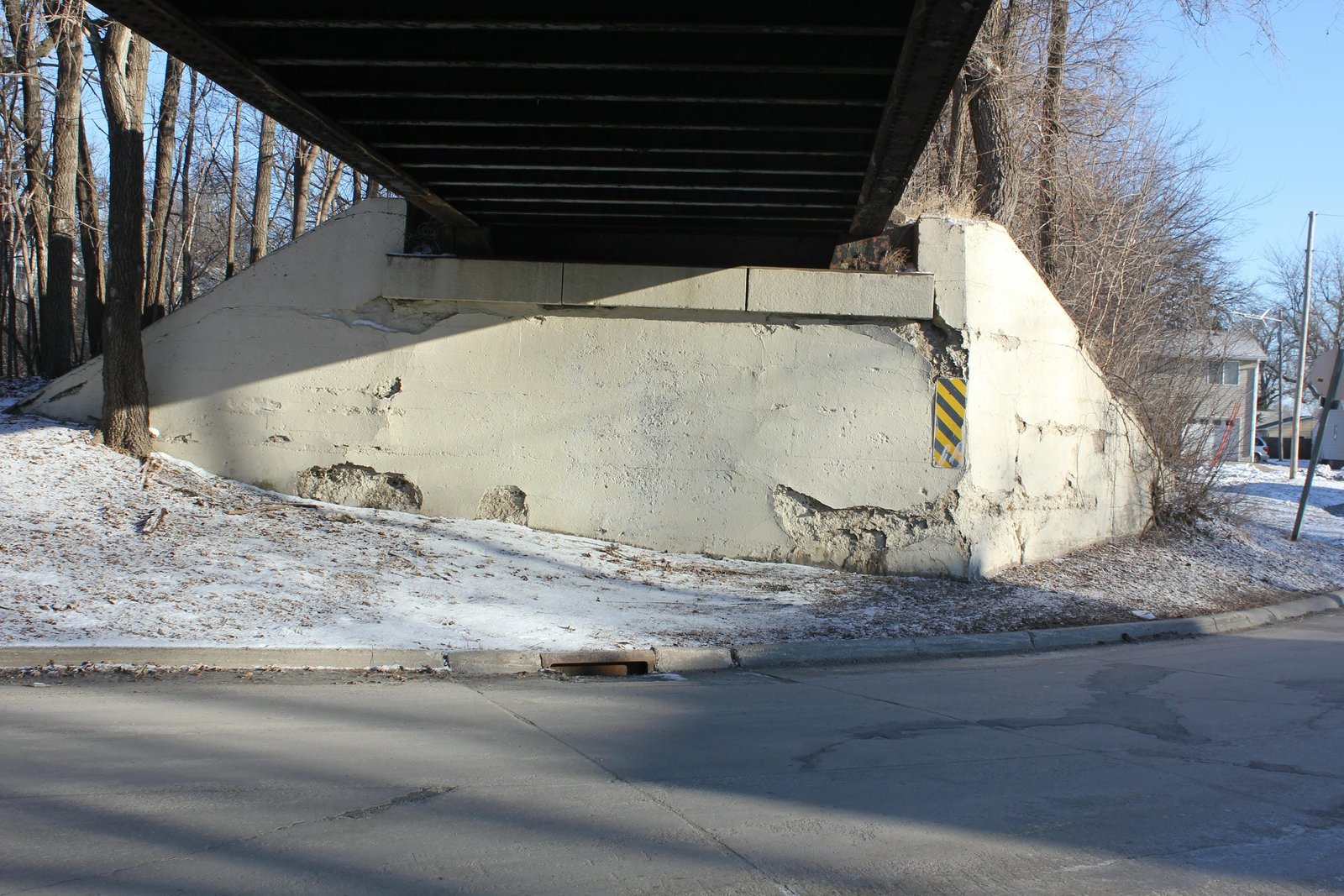 Under bridge